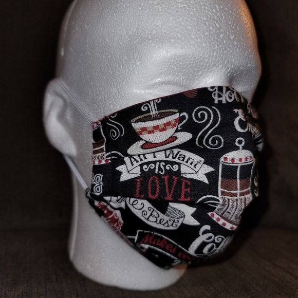 Coffee Themed Face Mask - Picture 2 of 2